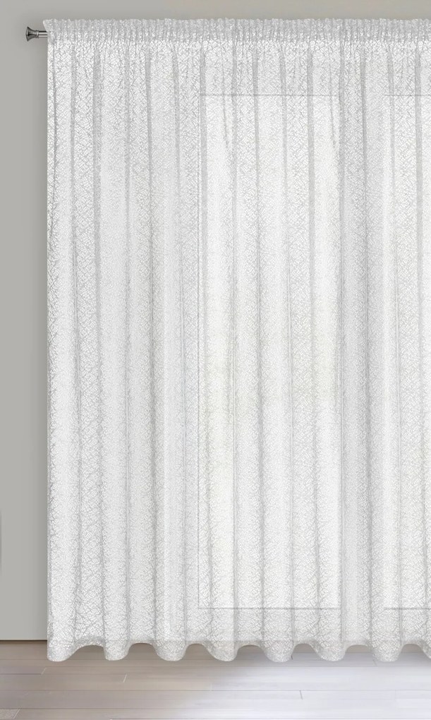 ZÁCLONA NA PÁSKE AMANDA 300X270 CM BIELA