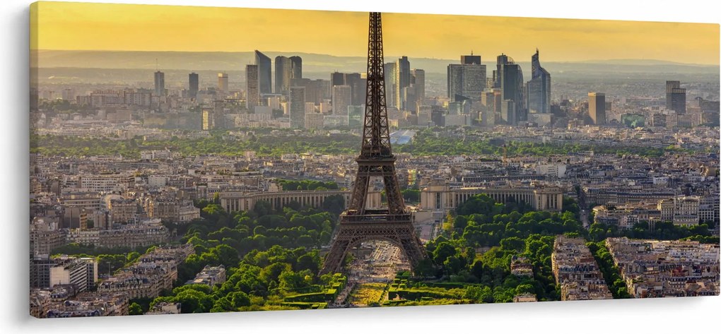 Obraz - Panoráma Paríža (120x50 cm)
