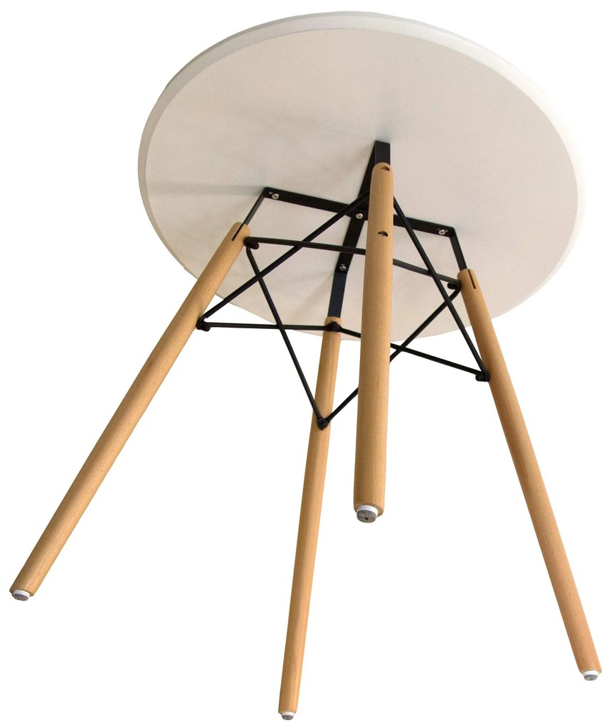 AKCIA Biely jedálenský stôl OSLO 90x90 II. akosť