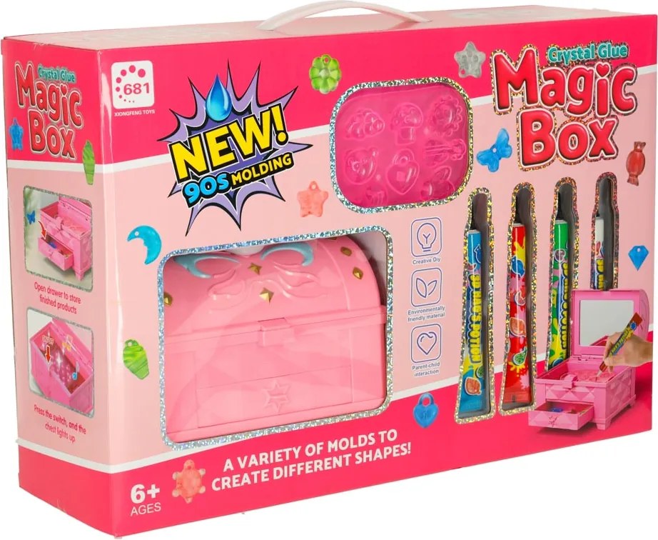 Kreatívna súprava na výrobu šperkov KIK Magic Box s UV boxom