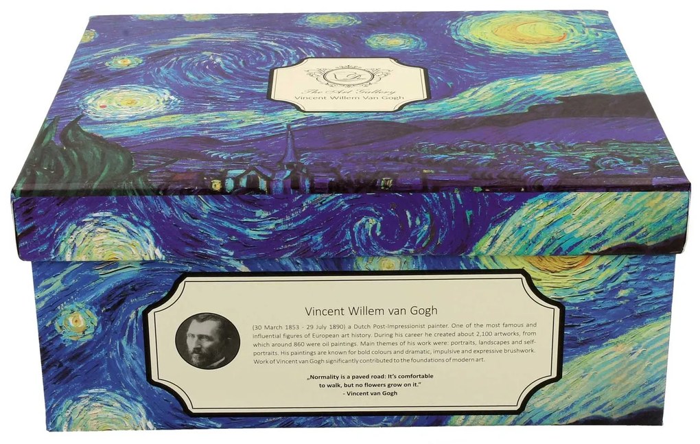 Porcelánová šálka s podšálkou Van Gogh Starry Night 90 ml sada 2ks