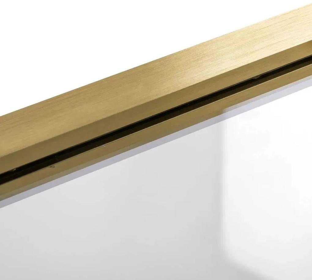 Rea Agat, 2-krídlová skladacia vaňová zástena 80x140 cm, zlatá matná, REA-W2500