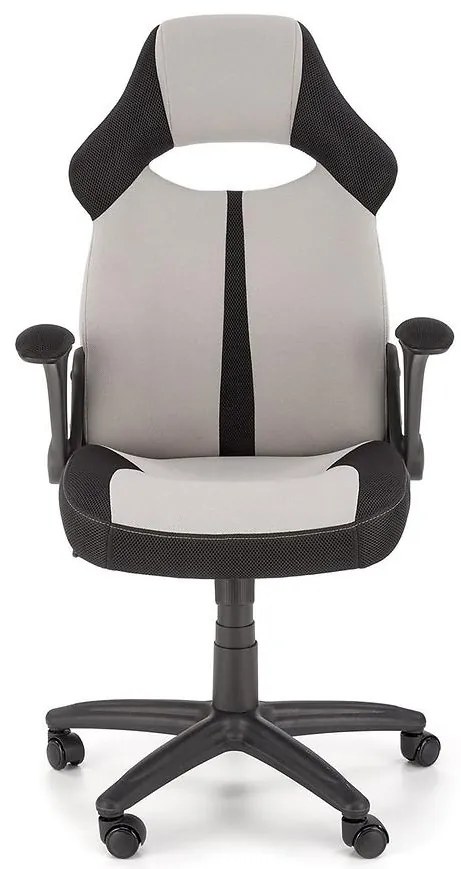 Otočné kreslo Bloom čierna/sivá