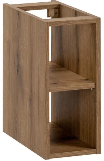 Závěsná skříňka Iconic II s deskou a umyvadlem 80 cm kašmír/dub coast evoke