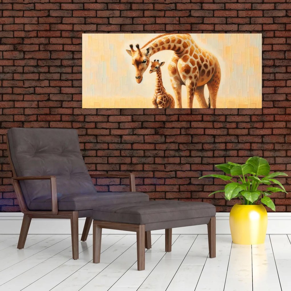 Obraz - Žirafy (120x50 cm)