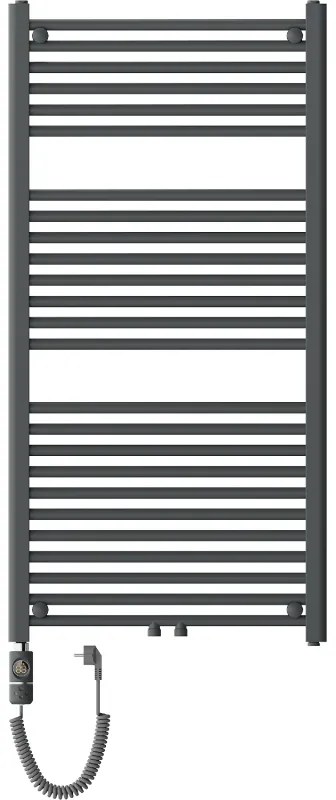 Mexen Mars, elektrické vykurovacie teleso 1200 x 600 mm, 600 W, antracitová, W110-1200-600-2600-66