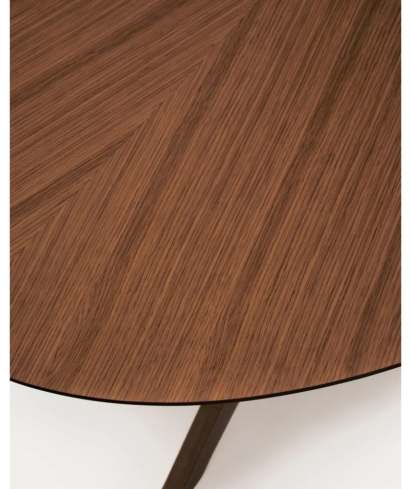 Jedálenský stôl s doskou v dekore orechového dreva 110x180 cm Naanim – Kave Home