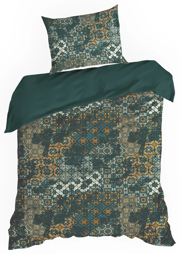 SATÉNOVÉ OBLIEČKY SPRING69 140X200 CM, 1 KS 70X80 CM VZOROVANÉ