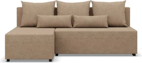 Rohová rozkladacia sedačka FERMO Lux cappuccino