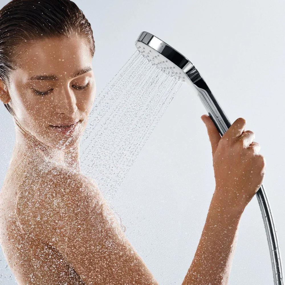 HANSGROHE Croma E ručná sprcha 1jet EcoSmart, 110 x 110 mm, biela/chróm, 26815400