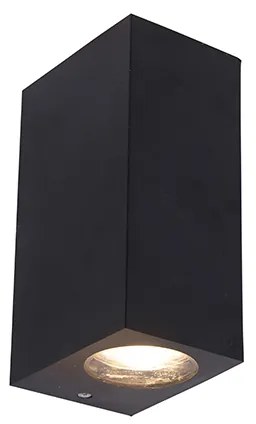 Inteligentné nástenné svietidlo čierne z plastu vrátane 2 Wifi GU10 - Baleno