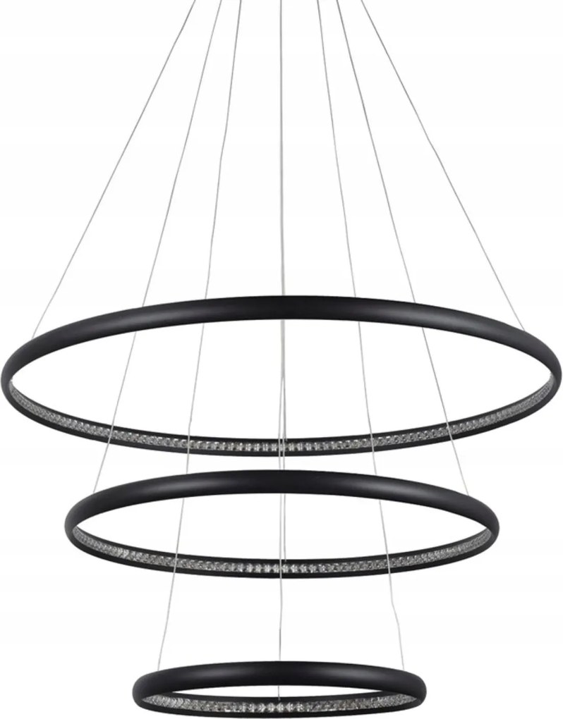 Osvetlenie do obývačky plnené kryštálikmi, pohyblivé svetlo Brighton 3