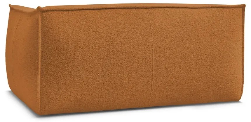 Pohovka z textílie buklé v horčicovej farbe 170 cm Giorgia – Bobochic Paris