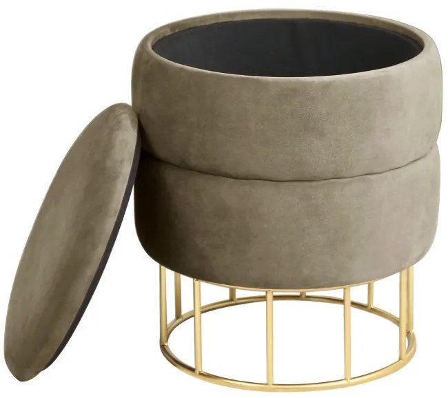 Úložná taburetka ELZA béžová