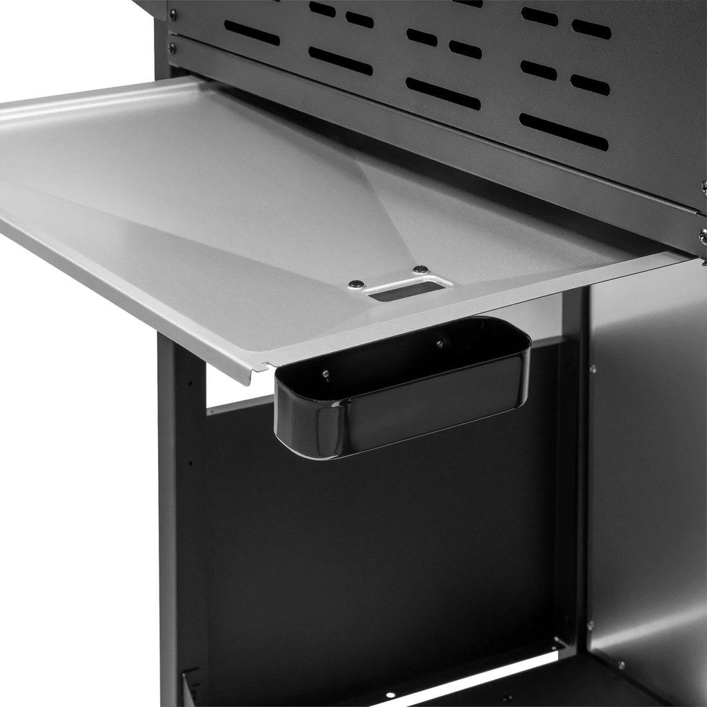 Teesa TSA0250 Plynový gril 5006 MASTER, 5 horákov, 14 kW, čierno-strieborný