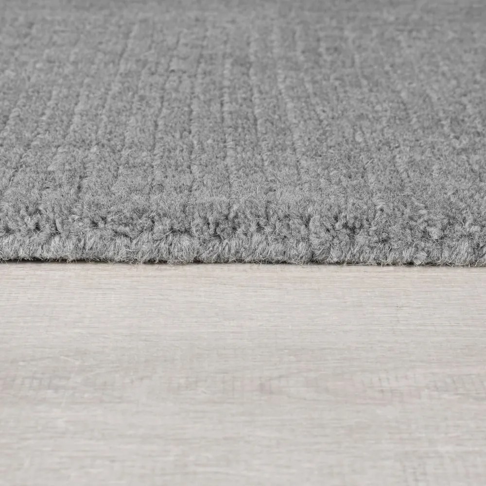 Sivobéžový ručne tkaný vlnený koberec 200x290 cm Border – Flair Rugs
