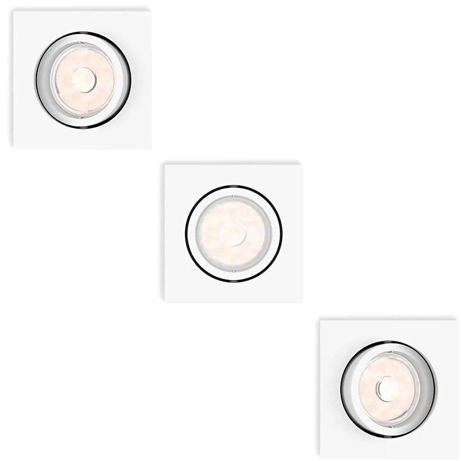 Philips 50193/31/PN - SADA 3x Podhľadové svietidlo ENNEPER 1xGU10/5,5W/230V P1927