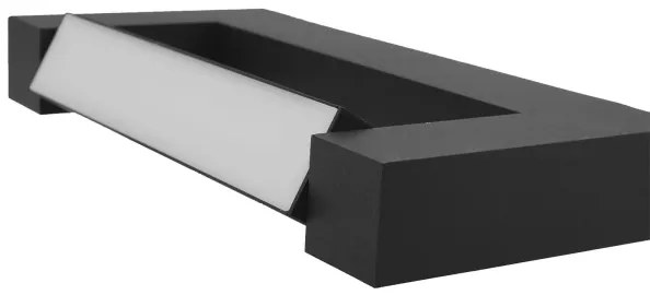 LED Vonkajšie nástenné svietidlo 2xLED/16W/230V IP54 90 cm čierna