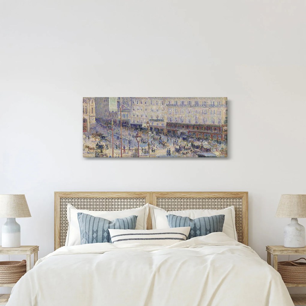 Obraz - Camille Pissarro, The Place du Havre, reprodukcia (120x50 cm)