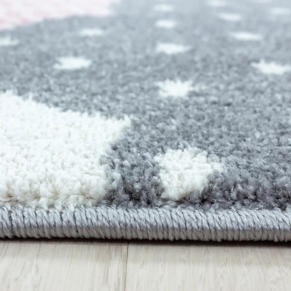 Ružovo-sivý detský koberec 160x230 cm Bambi – Ayyildiz Carpets