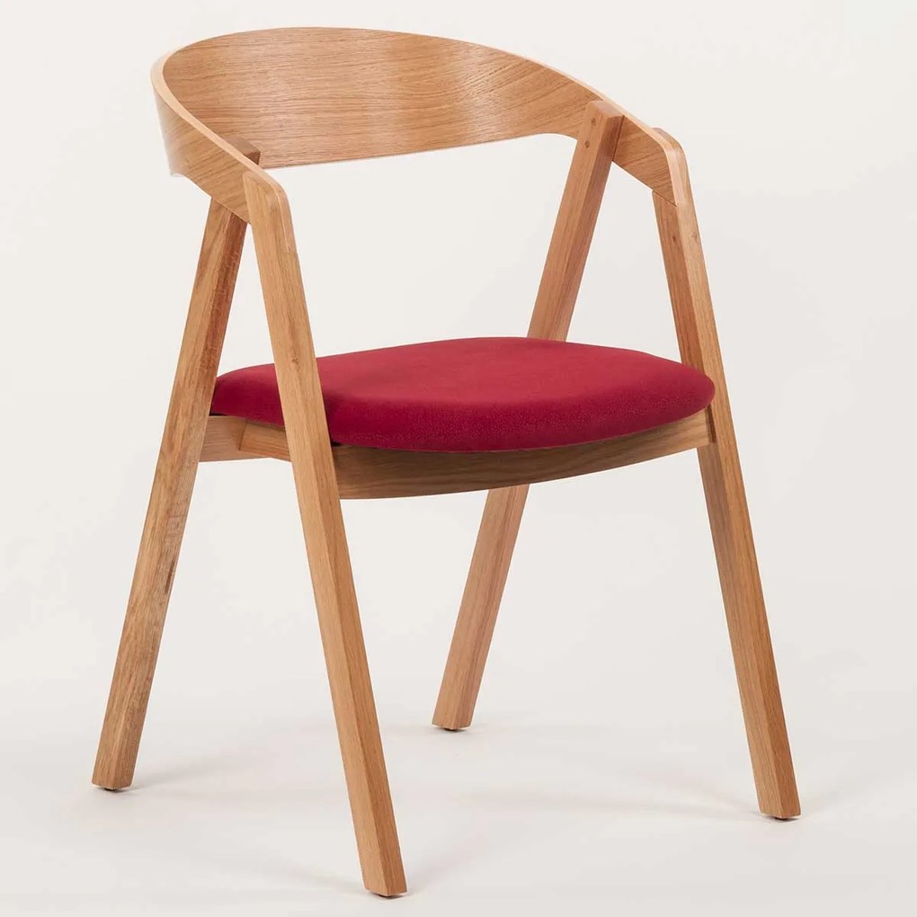 Stima dubová stolička GURU s čalúneným sedadlom Vyberte látku ->: LUX Camel 2