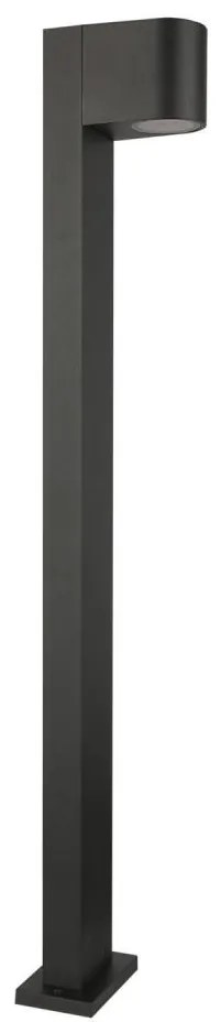 Vonkajšia lampa BOSTON 1xGU10/10W/230V 80 cm IP54 čierna