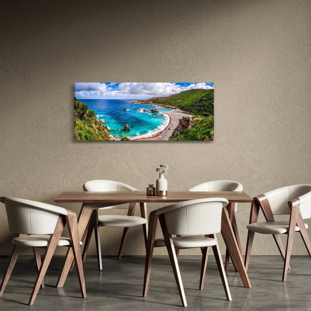 Obraz - Sardínia (120x50 cm)