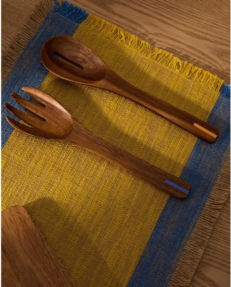 Drevený šalátový príbor Zairin – Kave Home