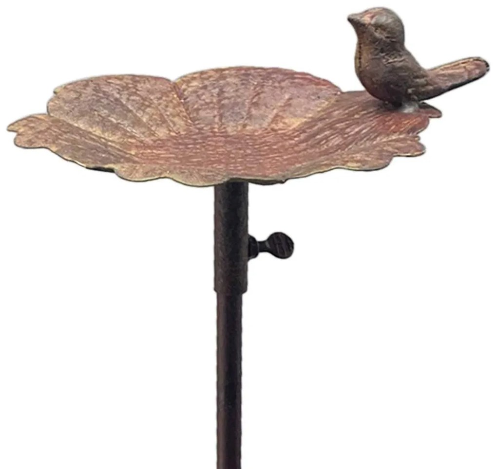 Zapichovacie napájadlo pre vtáky Kendra, 117x19,5 cm, kov, medená