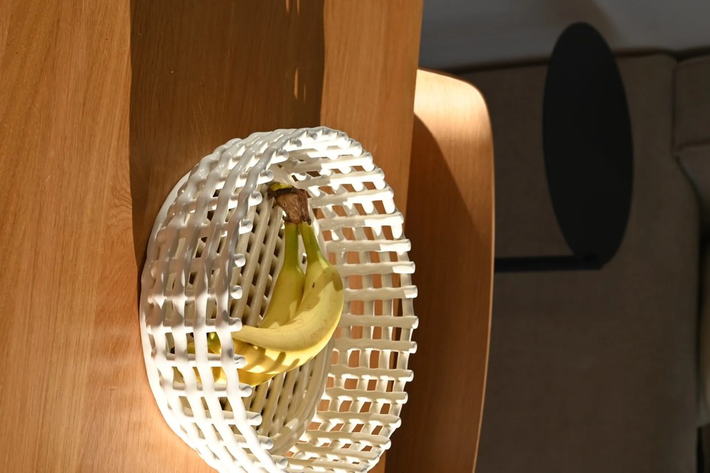Ferm Living Keramický kôš Centrepiece Off White