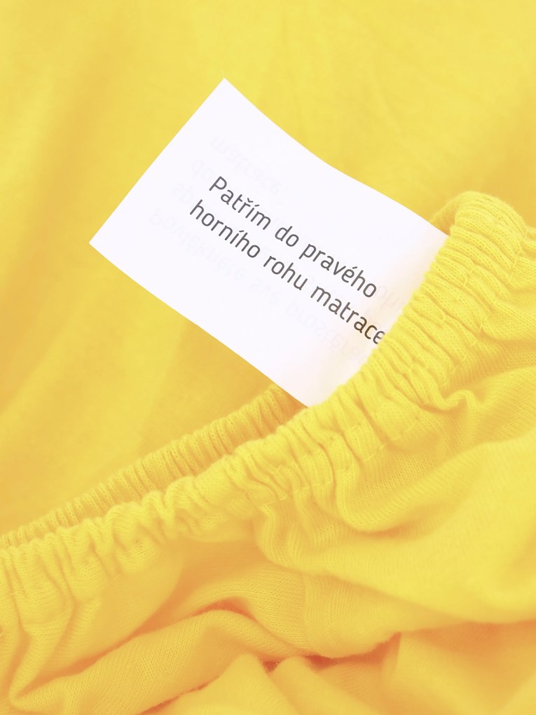 Jersey plachta Classic 180 x 200 cm – žltá
