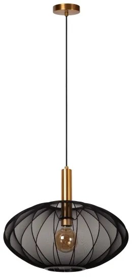 Lucide 03447/52/30 - Luster na lanku CORINA 1xE27/40W/230V pr. 50 cm čierna