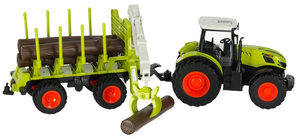 RC poľnohospodársky traktor so závesom 2.4G 3.7V 500mAh