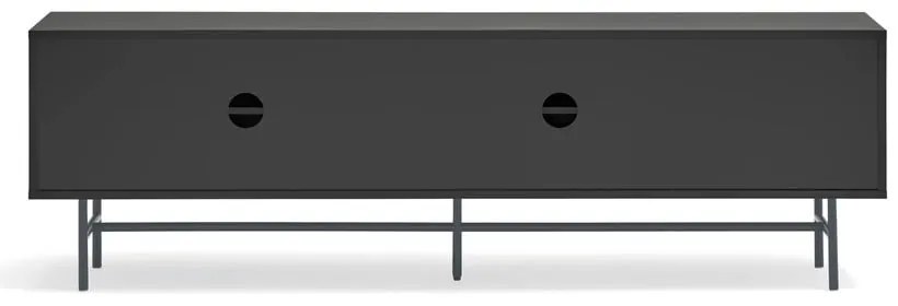 Čierno-antracitový TV stolík 180x56 cm Nube – Teulat