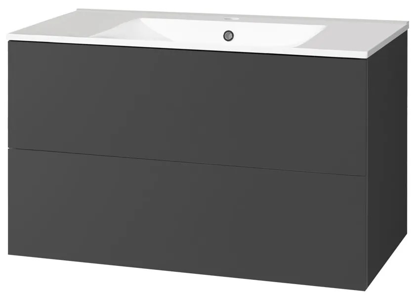 Mereo Mereo, Aira, kúpeľňová skrinka s keramickým umývadlom 101 cm, MER-CN752