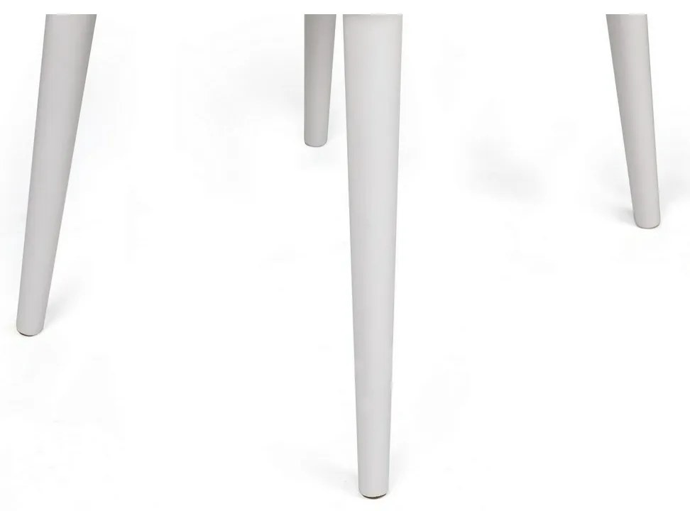 Sada jedálenských stoličiek Alfa Cream a White, 2ks