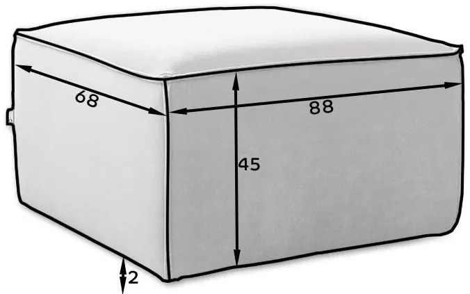 Taburet LISA, modrá (Loco 40)