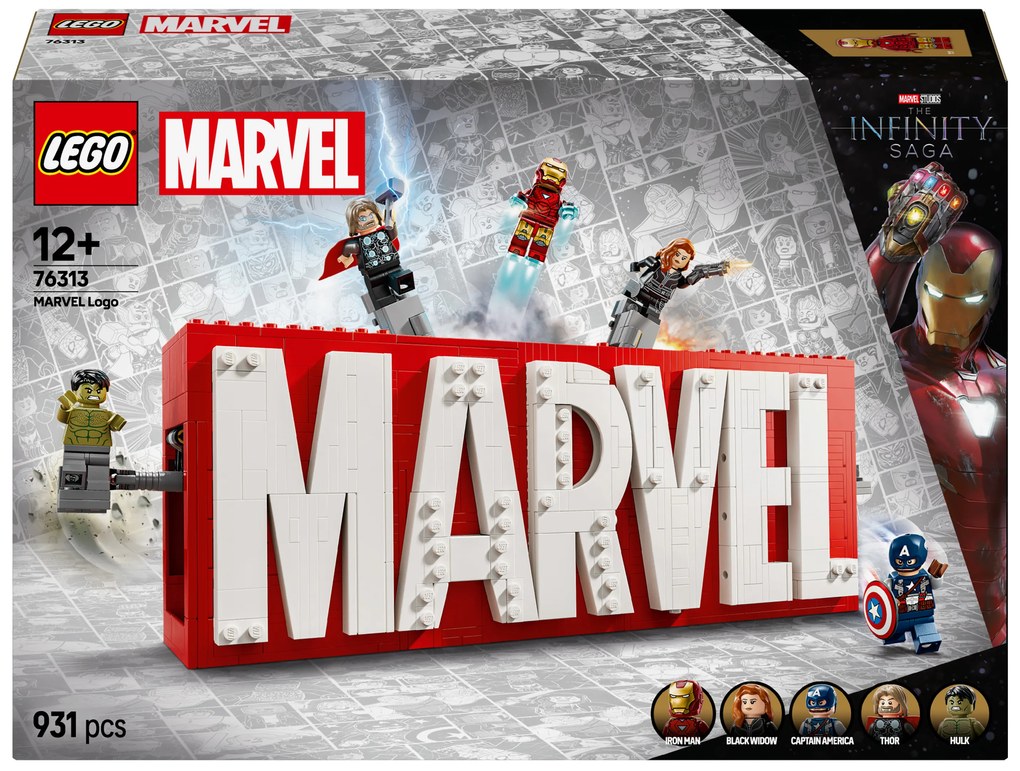 Lego®  Marvel Super Heroes 76313 Logo Marvel a minifigúrky  (100396909)