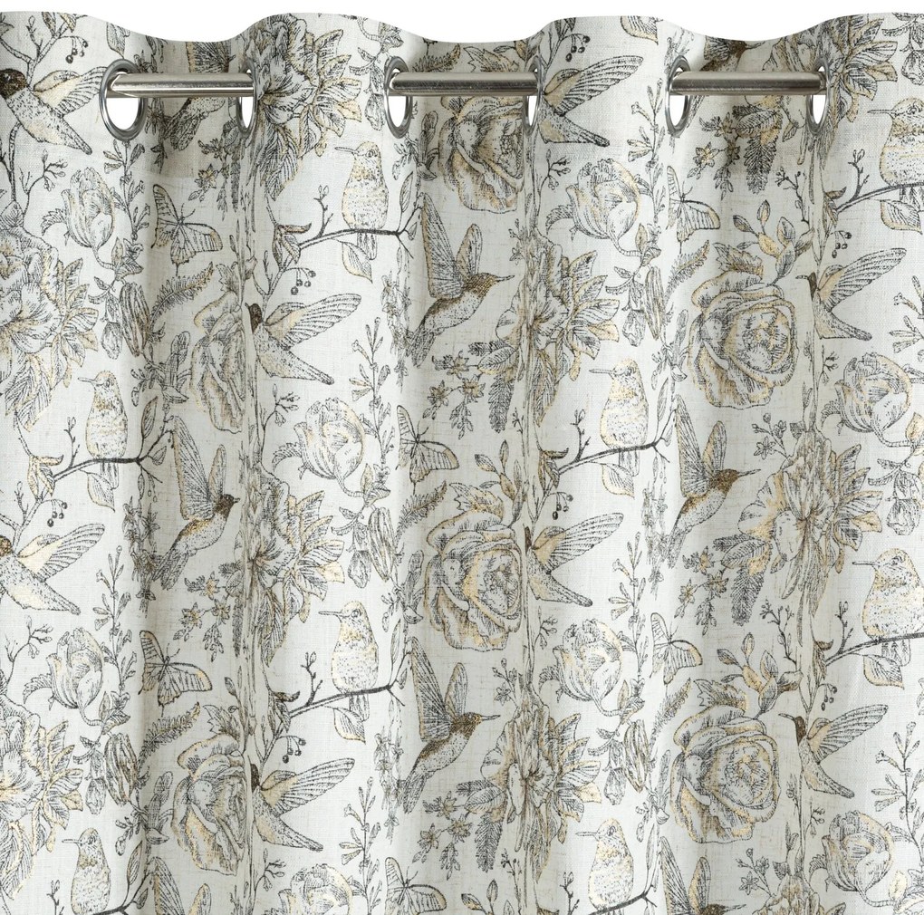 ZATEMŇOVACÍ ZÁVES NA KRÚŽKOCH LUCINA2 140X250 CM VZOROVANÁ