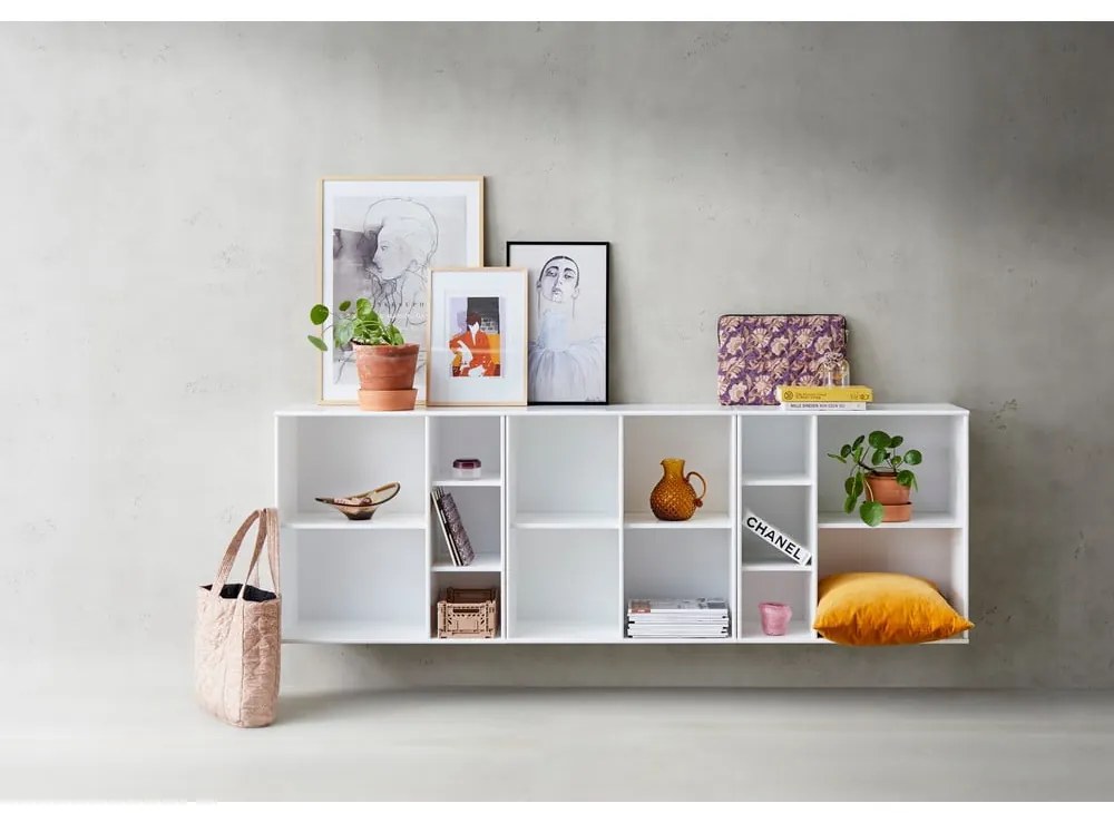 Biela nástenná knižnica Hammel Mistral Kubus