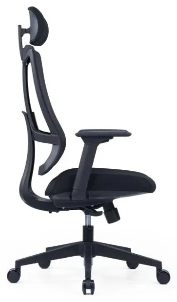 Kancelárska ergonomická stolička SLIDE — látka, sieť, viac farieb Červená