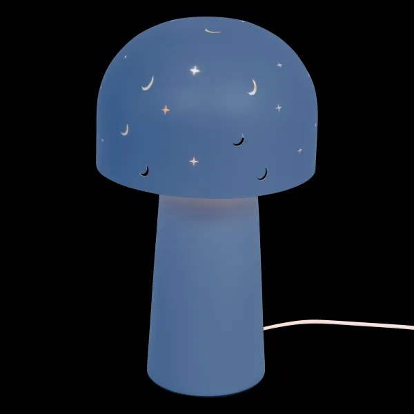 Atmosphera - Detská stolná lampa STARRY MUSHROOM 1xE14/25W/230V modrá