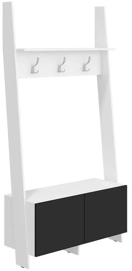 Vešiak čierna/biely