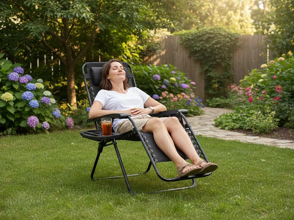 CH Záhradné skladacie relaxačné kreslo Zero