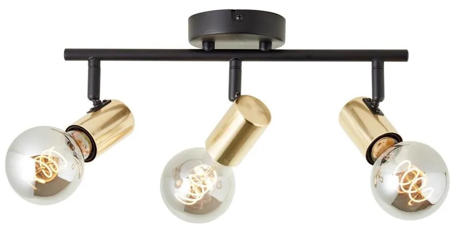 Brilliant - Bodové svietidlo KERRY 3xE27/40W/230V čierna/mosadz