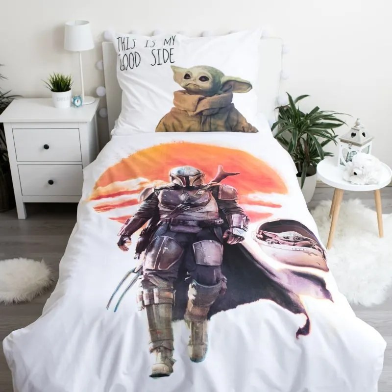 JERRY FABRICS Obliečky Star Wars Mandalorian 2 Bavlna, 140/200, 70/90 cm