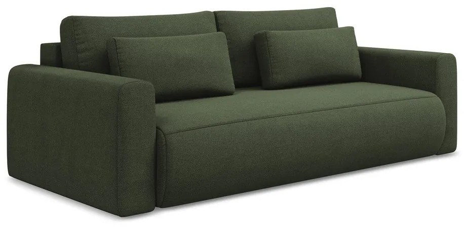 Khaki rozkladacia/s úložným priestorom pohovka 238 cm Kapua – Makamii