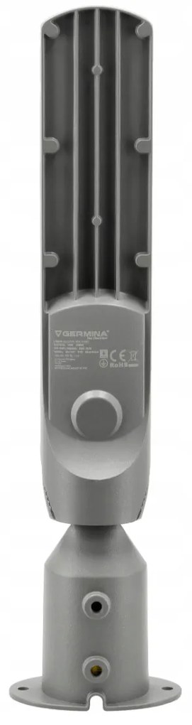 Germina LED pouličná lampa / lampáš HERMETIC 30W sivá 3000lm 5000K