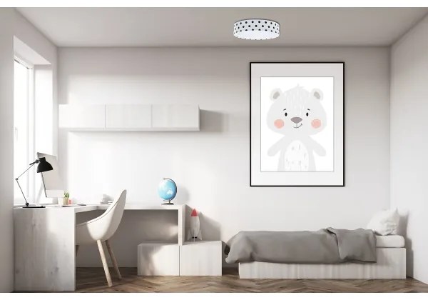 LED Stropné svietidlo GALAXY KIDS LED/24W/230V bodky biela/čierna