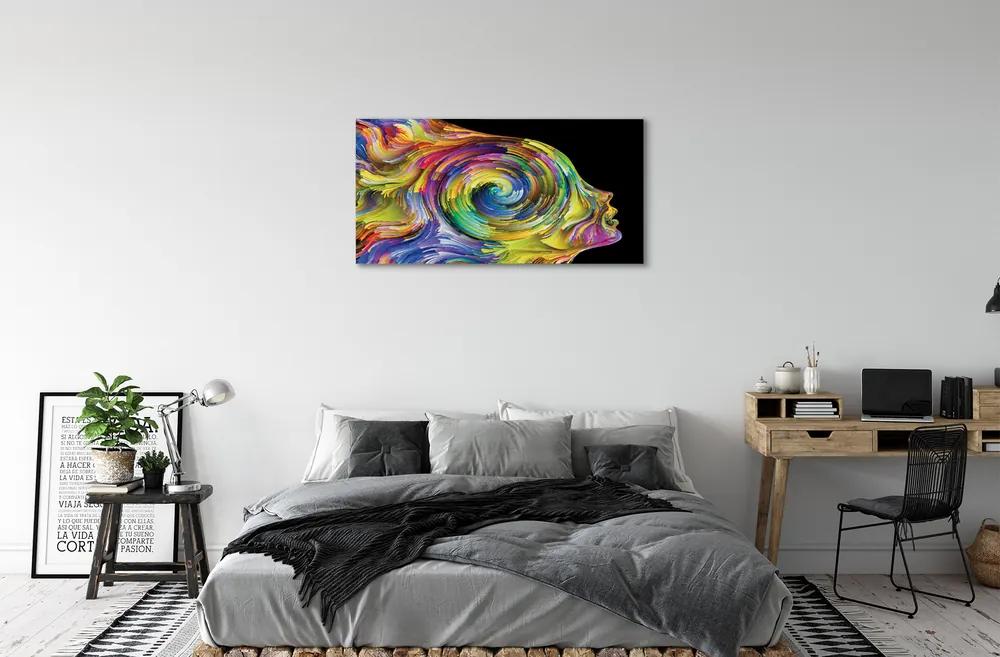Obraz canvas Žena farebný obrázok 100x50 cm